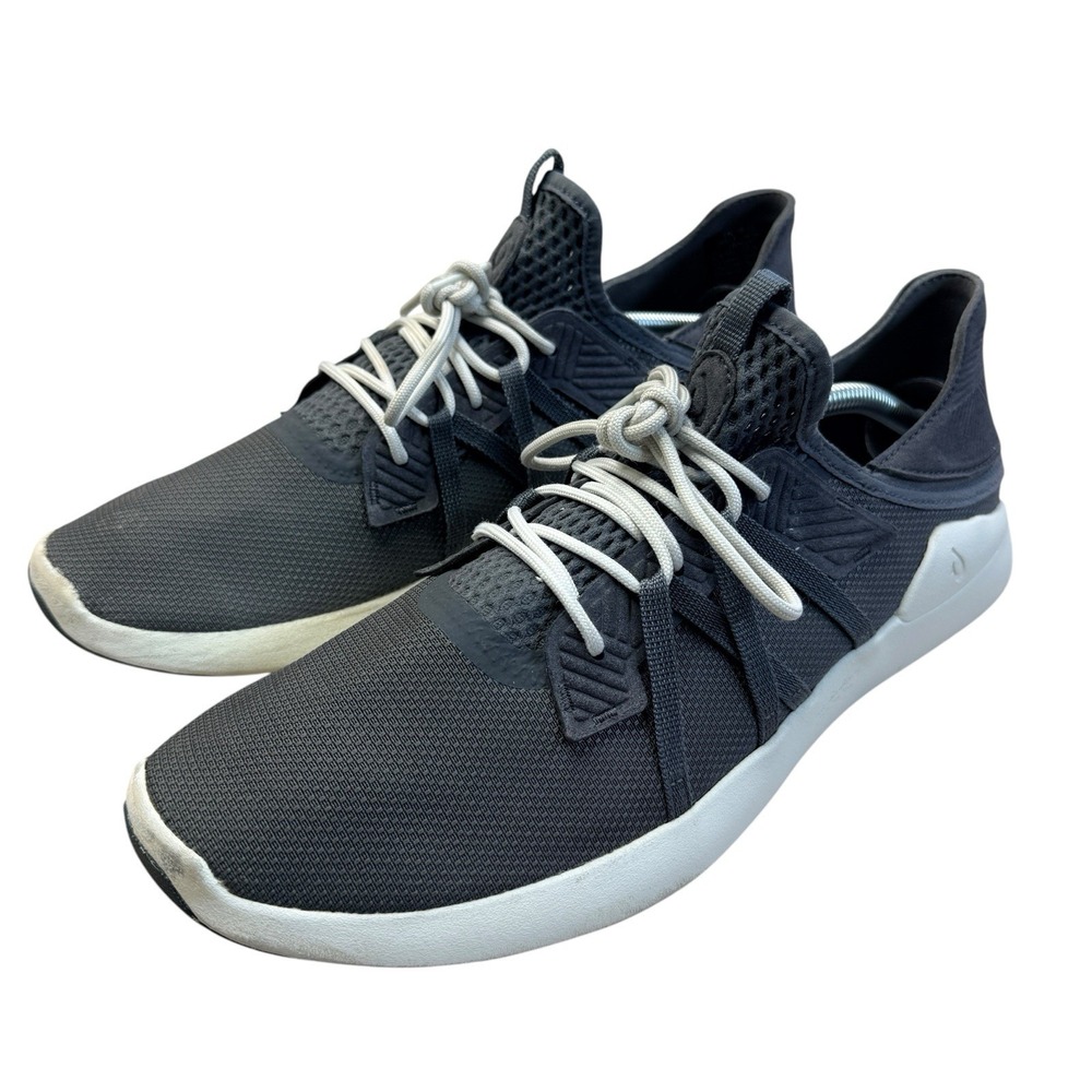 OluKai Holo Men's Sneakers Size 13 Charcoal Grey Casual Athletic Mesh Slip On